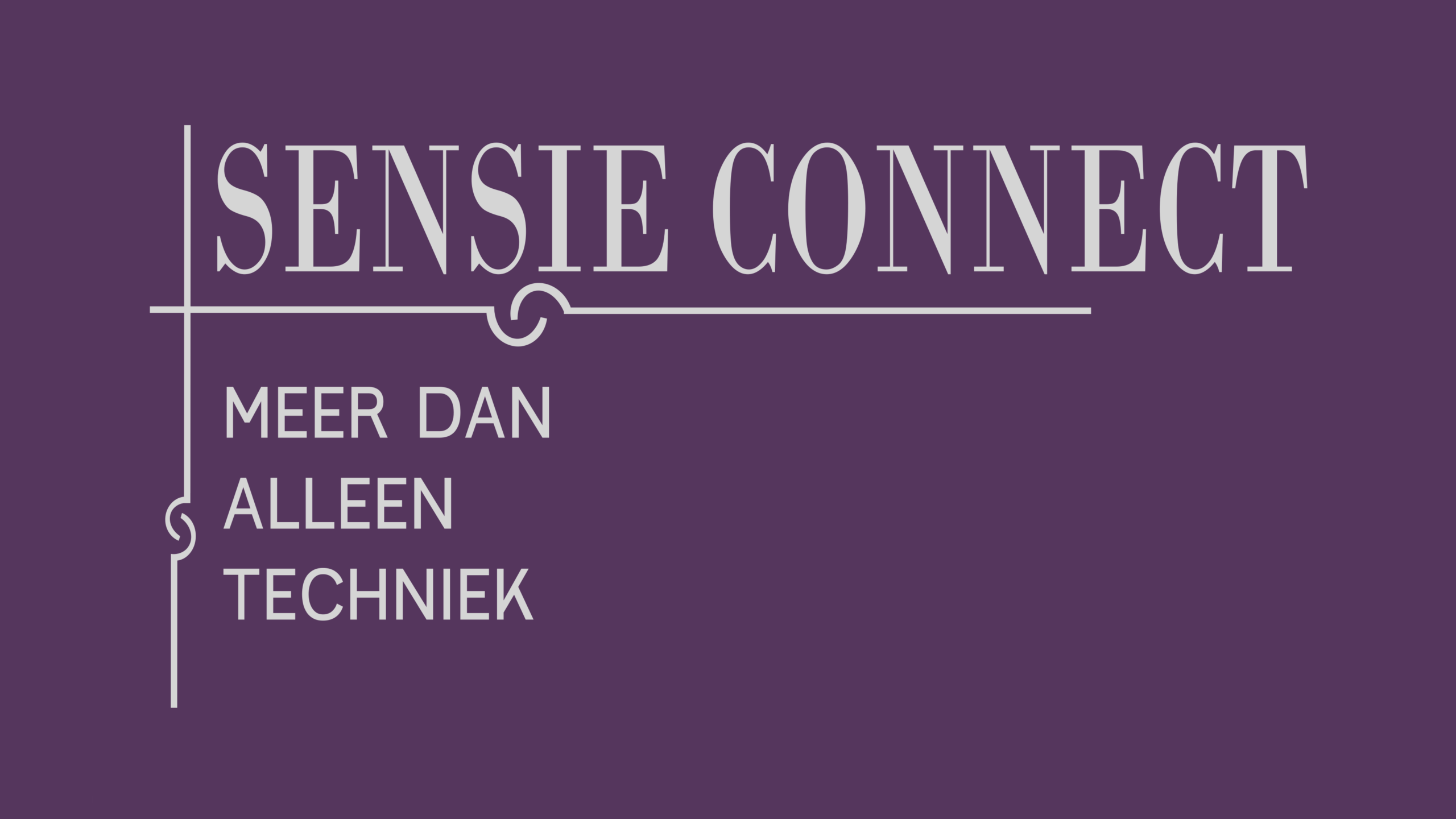 LOGO Sensie Connect Meer dan alléén Techniek